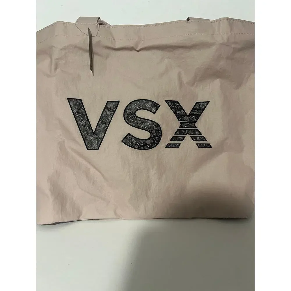 NWT Victoria's Secret VSX Logo Weekender Tote Bag Blush Pink One Size